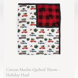 Little Unicorn Muslin Quilted Throw - Holiday Haul